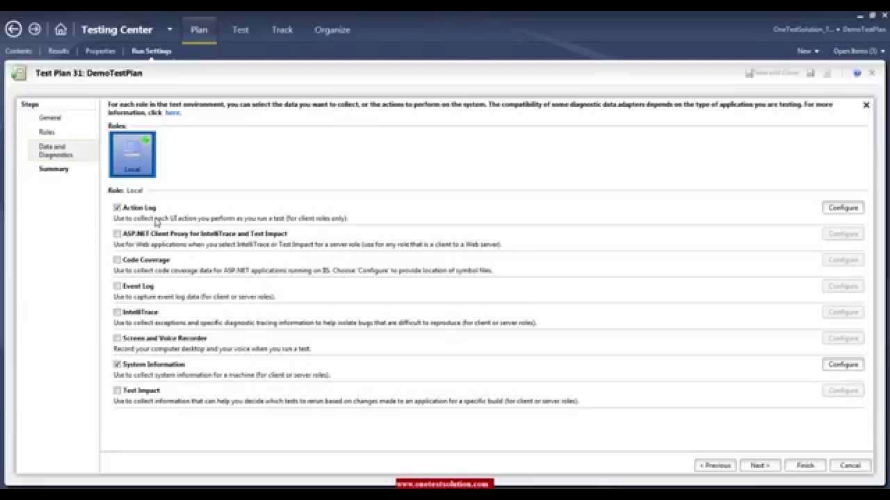 Part 1: Microsoft Test Manager 2013 (MTM) - Configure and Create Test Plan in MTM