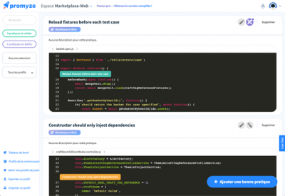 Présentation des bonnes pratiques de code par le coach clean test