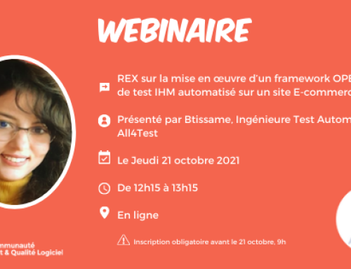 Webinaire Test Qualité Logiciel / Open Source