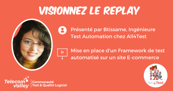 Webinaire Framework de test automatisé site E-commerce